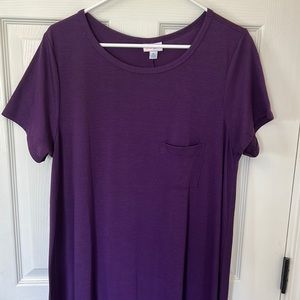 LuLaRoe Purple Dress Size XL